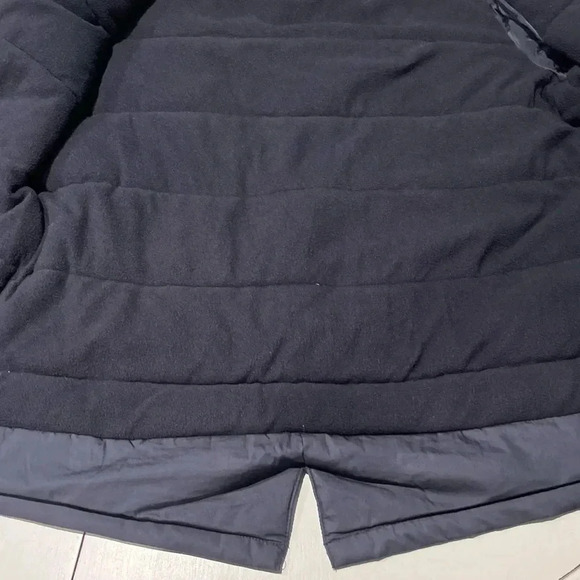 Zara coat boys 13/14 heavy weather parka peacoat blue varsity wool 164 cm lined - Picture 4 of 9